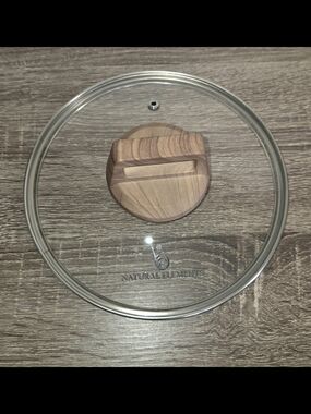 Natural Elements Woodstone Glass Lid  8 1/4” Replacement Lid.